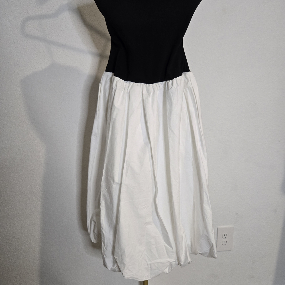 Steve Madden Black and White A-Line Dress